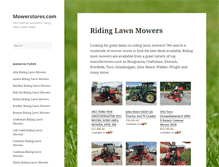 Tablet Screenshot of mowerstores.com